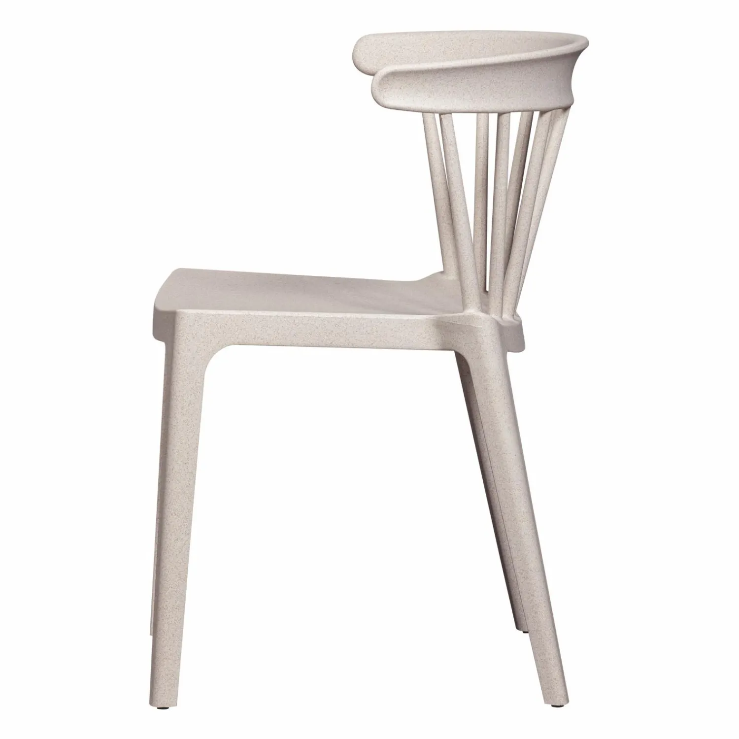 Best WOOOD Bliss tuinstoel met spijlen Off white melange