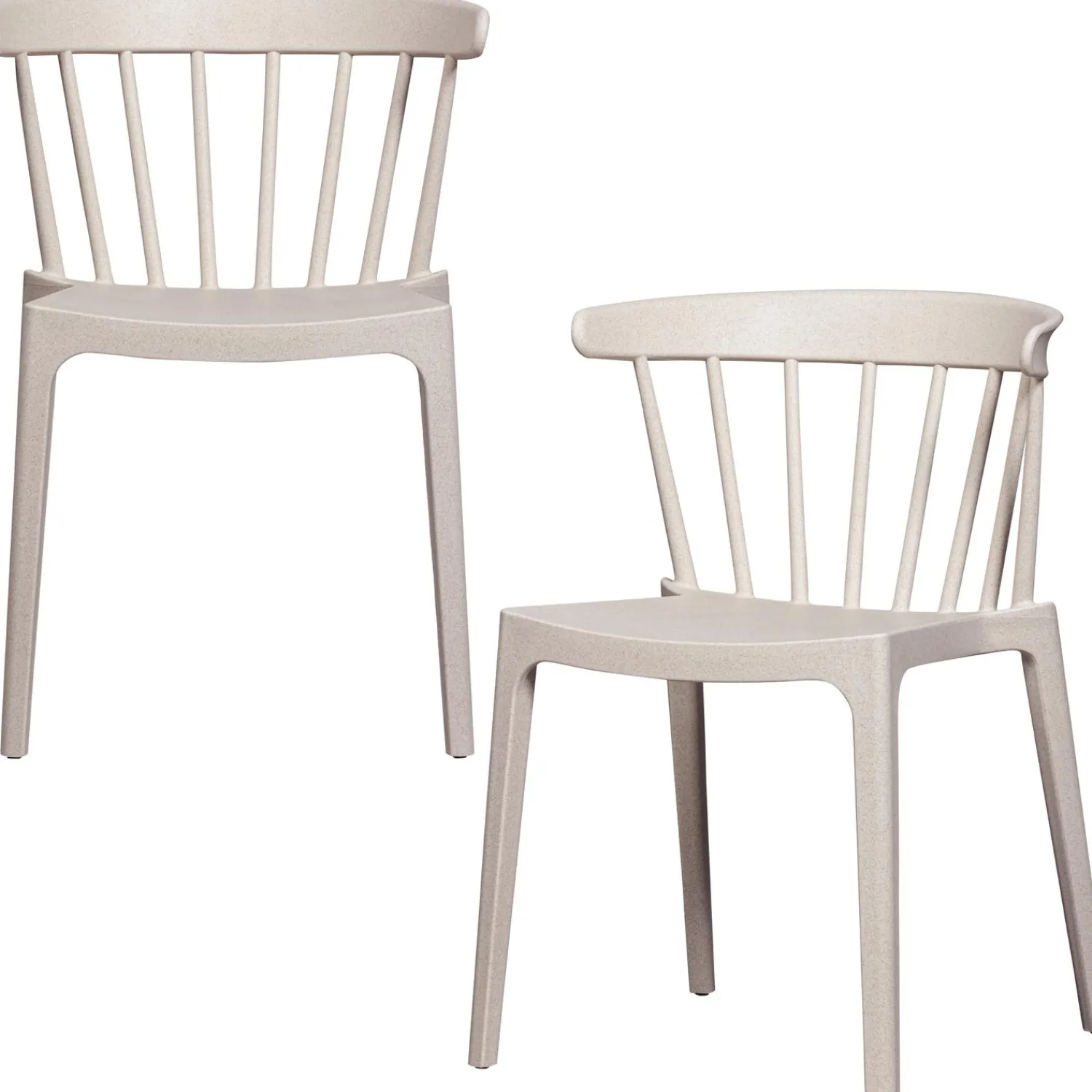 Best WOOOD Bliss tuinstoel met spijlen Off white melange