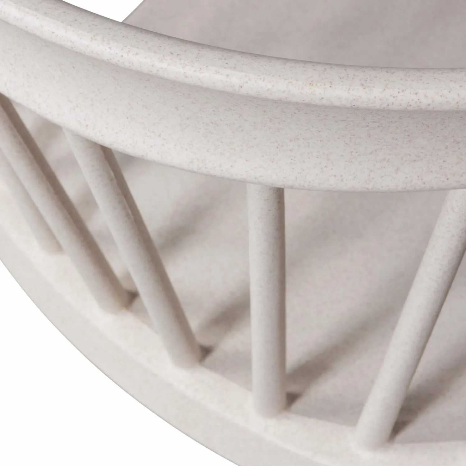 Best WOOOD Bliss tuinstoel met spijlen Off white melange
