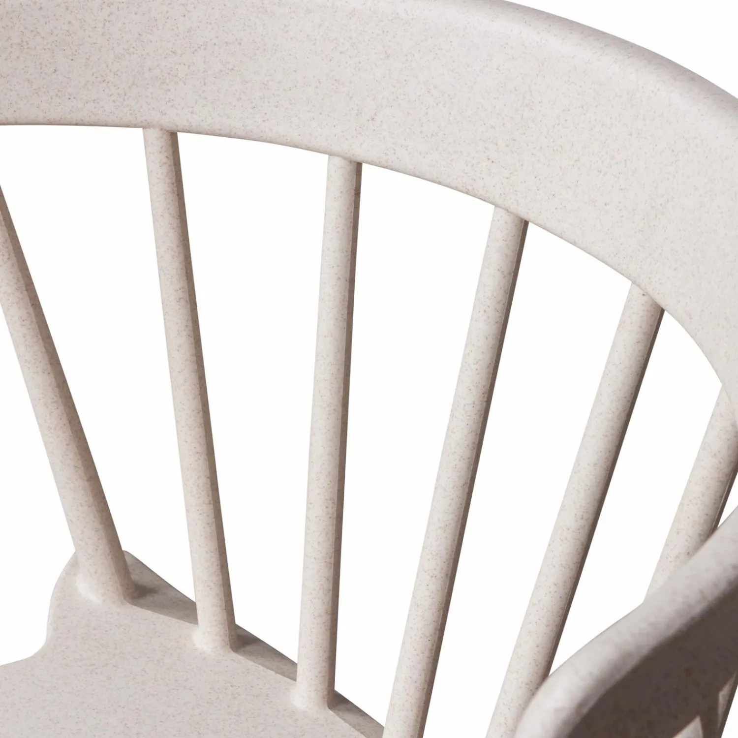 Best WOOOD Bliss tuinstoel met spijlen Off white melange