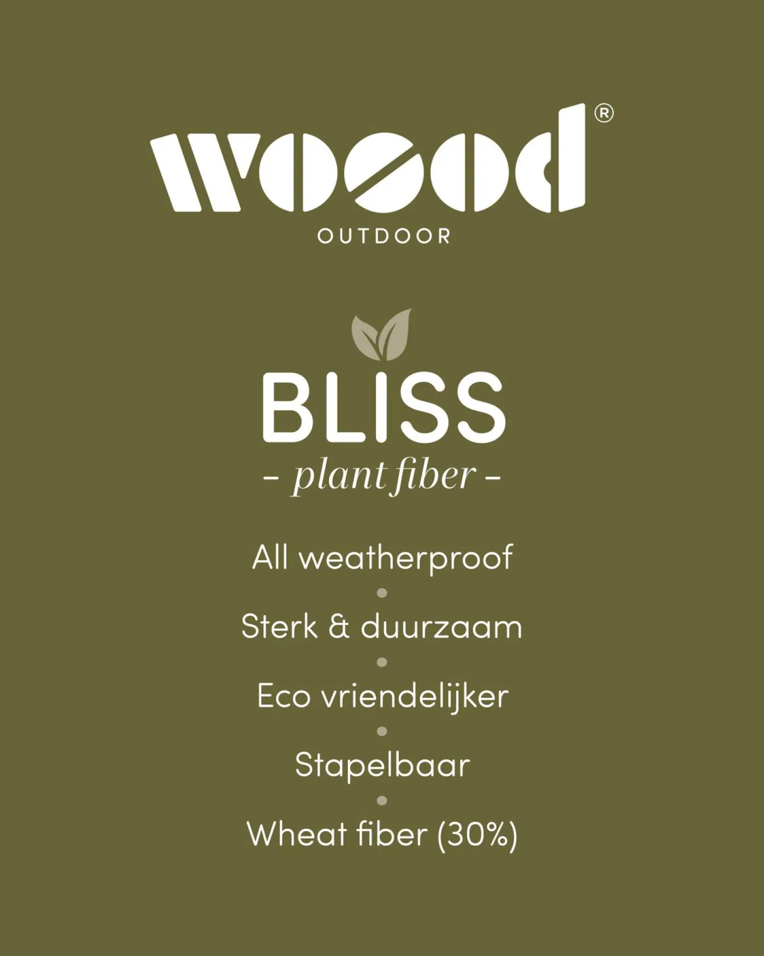 Best WOOOD Bliss tuinstoel met spijlen Off white melange