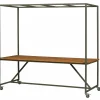 Sale WOOOD Blue sky tuintafel hout met decoframe camouflage groen