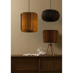 Clearance WOOOD Bones hanglamp papier naturel/zwart
