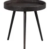 WOOOD Bounds bijzettafel M hout/metaal antique goud 41xø41 cm