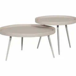 Hot WOOOD Bounds bijzettafel XL hout/metaal 40xø76 cm Naturel