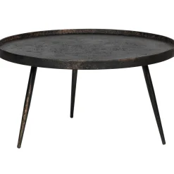 Online WOOOD Bounds bijzettafel XL hout/metaal 40xø76 cm Antique goud