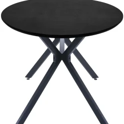 Clearance WOOOD Bruno eettafel ovaal mdf zwart 220x100 cm