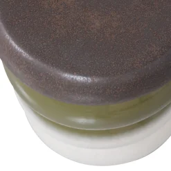 Best WOOOD Bulb bijzettafel keramiek groen 44x34ø cm