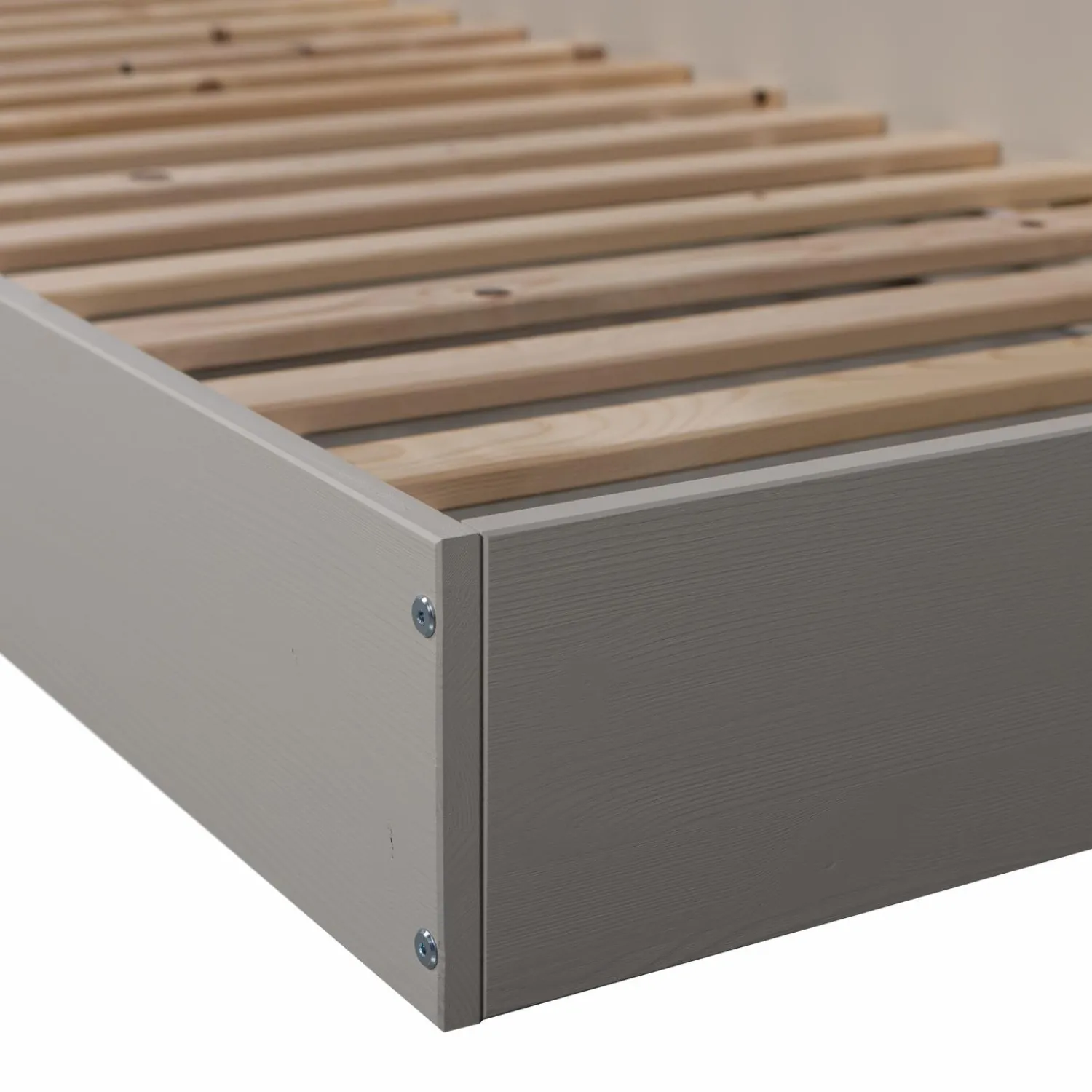 Discount WOOOD Carter bed grenen 90x200 cm Dust