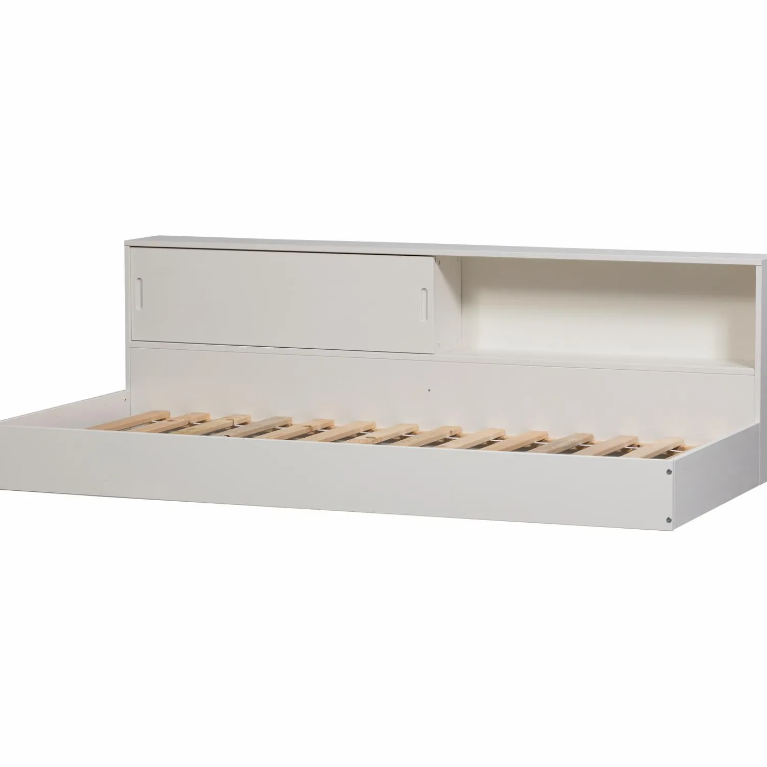 New WOOOD Carter bed grenen 90x200 cm Wit
