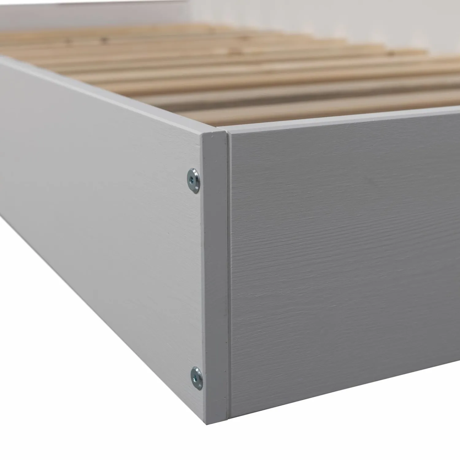 New WOOOD Carter bed grenen 90x200 cm Wit