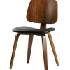 Sale WOOOD Classic eetkamerstoel zwart/walnoot