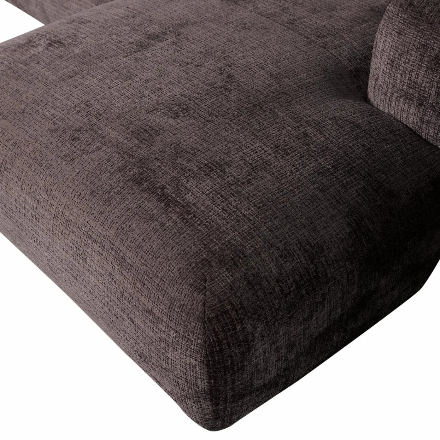 Discount WOOOD Cloud chaise longue bank rechts chenille Warm bruin