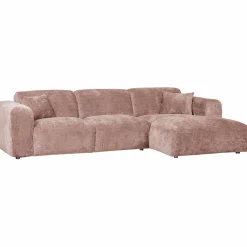 Sale WOOOD Cloud chaise longue bank rechts chenille /roze Taupe