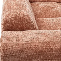 Clearance WOOOD Cloud hoekbank links geweven chenille Terra