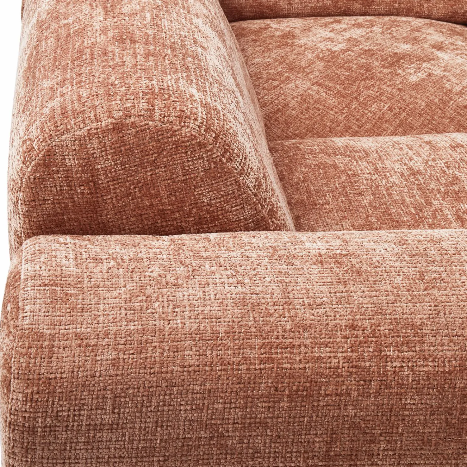 Clearance WOOOD Cloud hoekbank links geweven chenille Terra