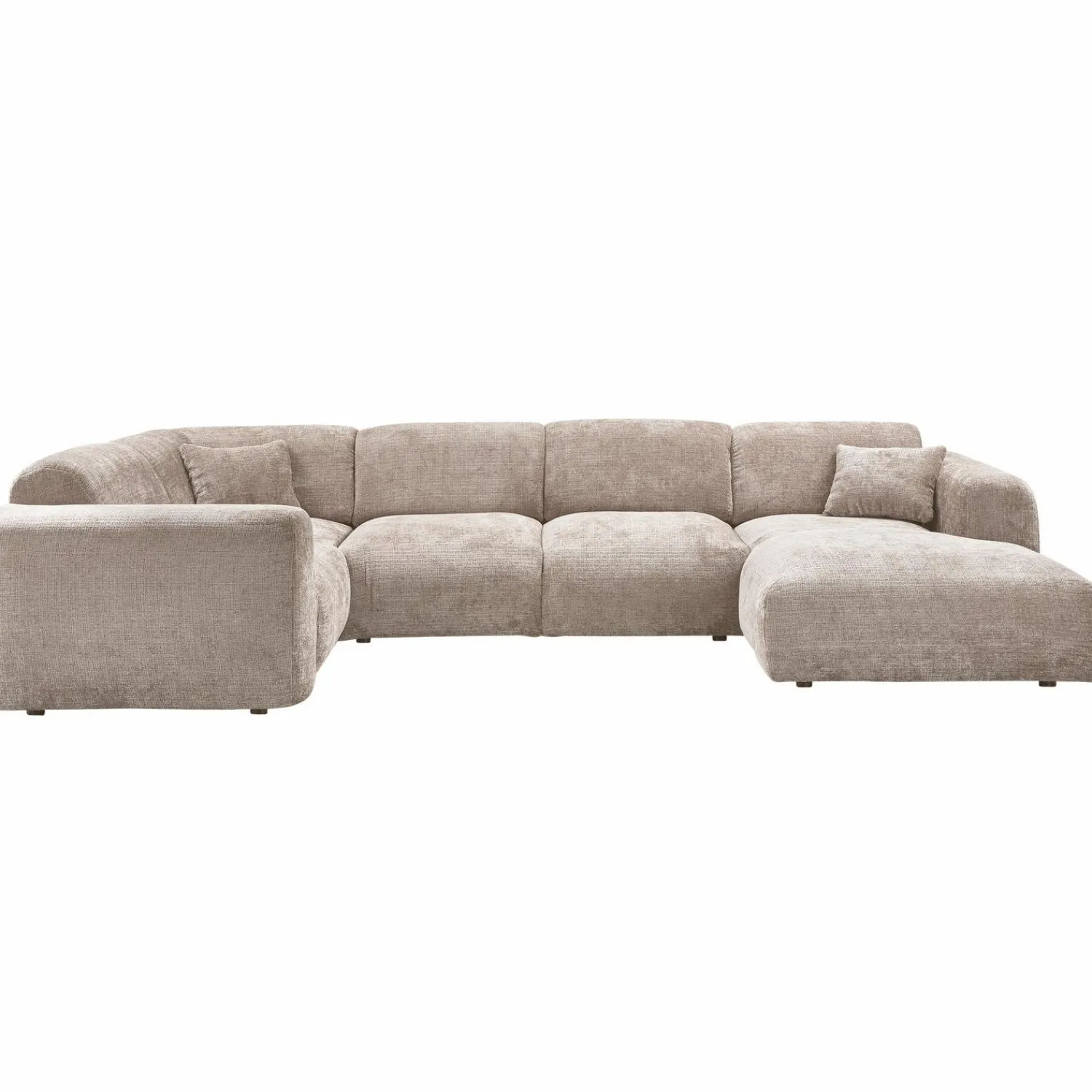 New WOOOD Cloud hoekbank links geweven chenille Naturel