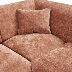 Online WOOOD Cloud hoekbank rechts geweven chenille Terra