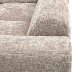 Outlet WOOOD Cloud hoekbank rechts geweven chenille Naturel