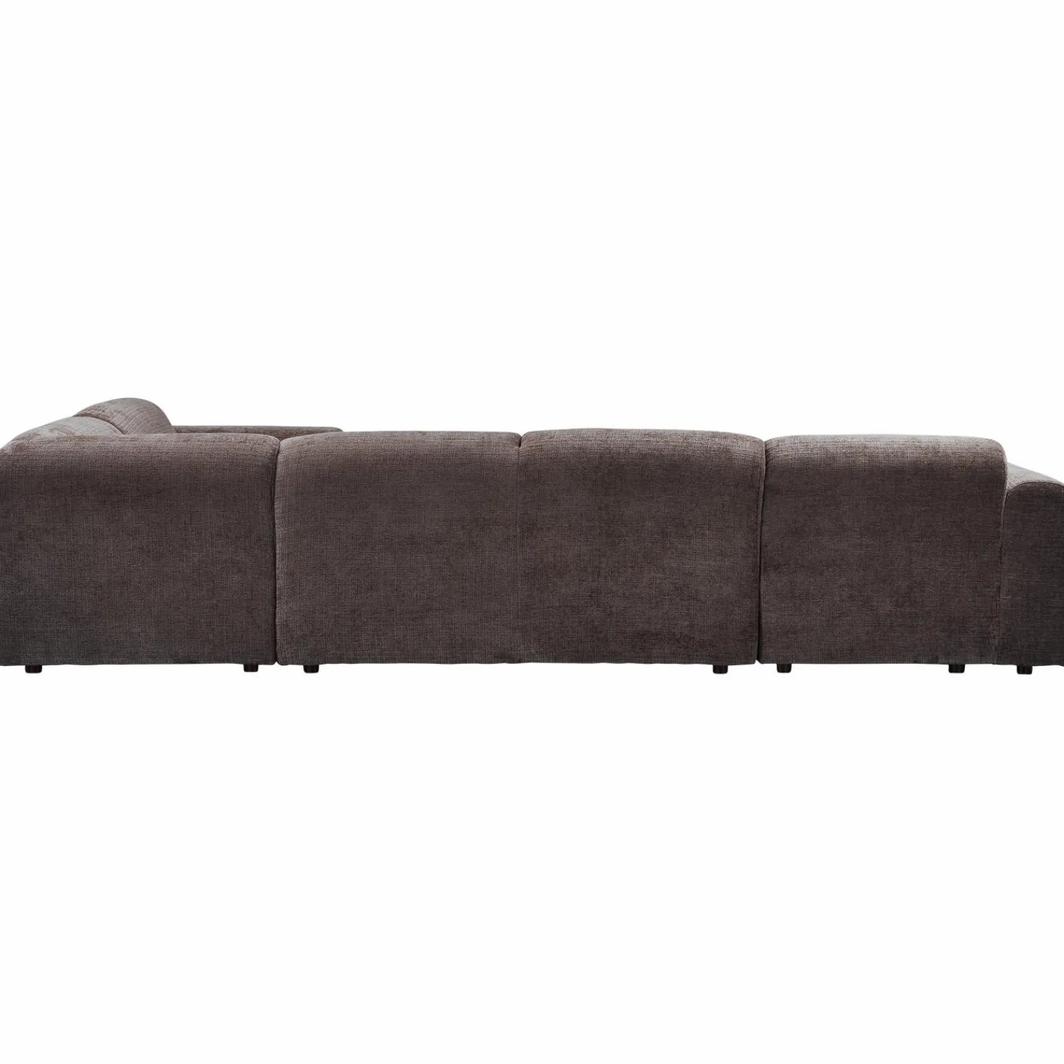 Discount WOOOD Cloud hoekbank rechts geweven chenille Warm bruin