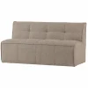 Discount WOOOD Cluster eetbankje met rugleuning bouclé khaki bruin