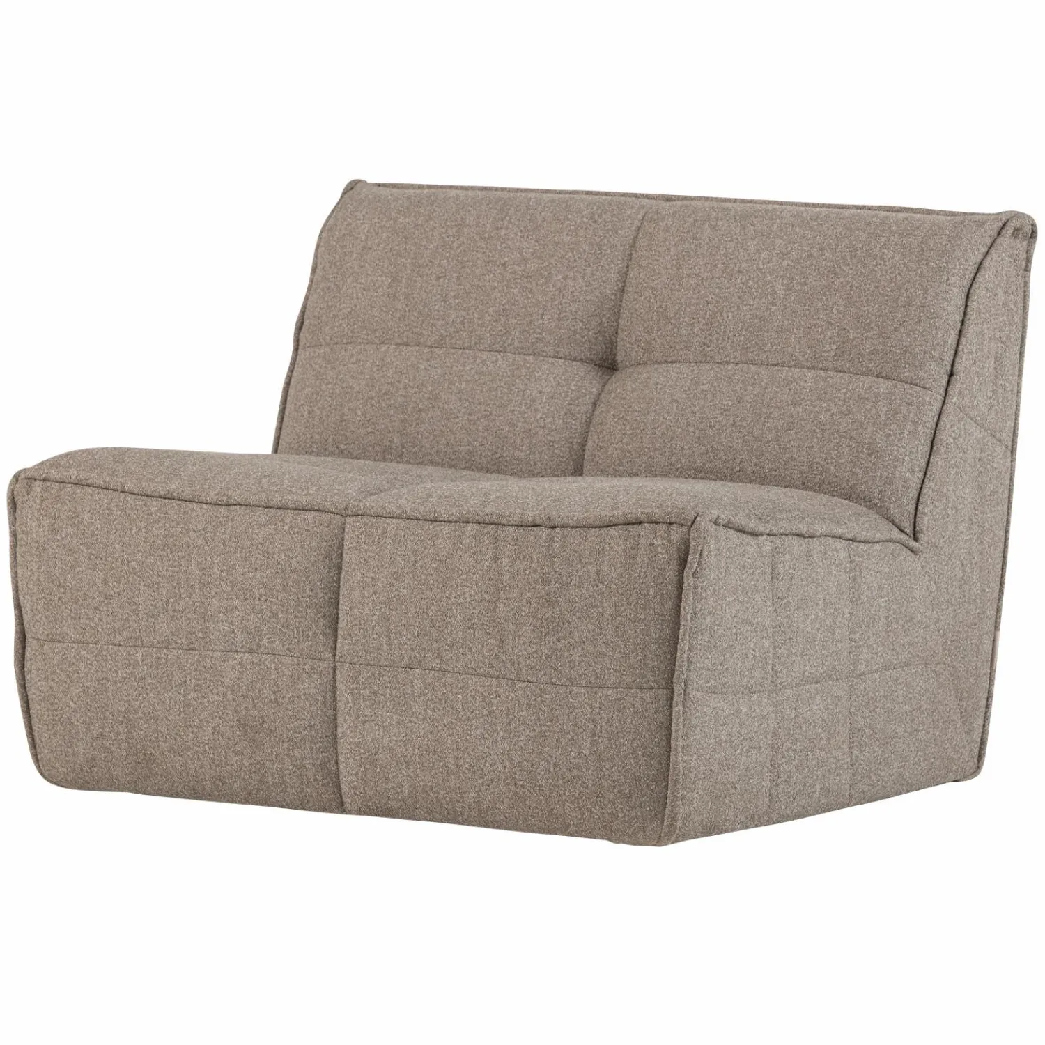 Discount WOOOD Cluster 1-zits element bouclé bruin Khaki
