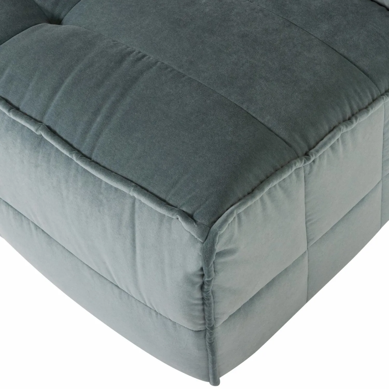 Best WOOOD Cluster 1-zits element velvet blauw Turquoise