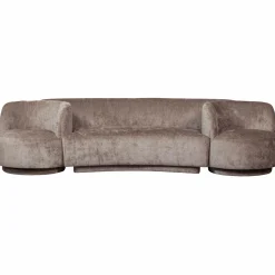 Clearance WOOOD Combi-Popular: bankje + fauteuils Taupe