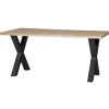 Hot WOOOD Combi-Tablo: boomstam eiken 180x90 & Alkmaar poot