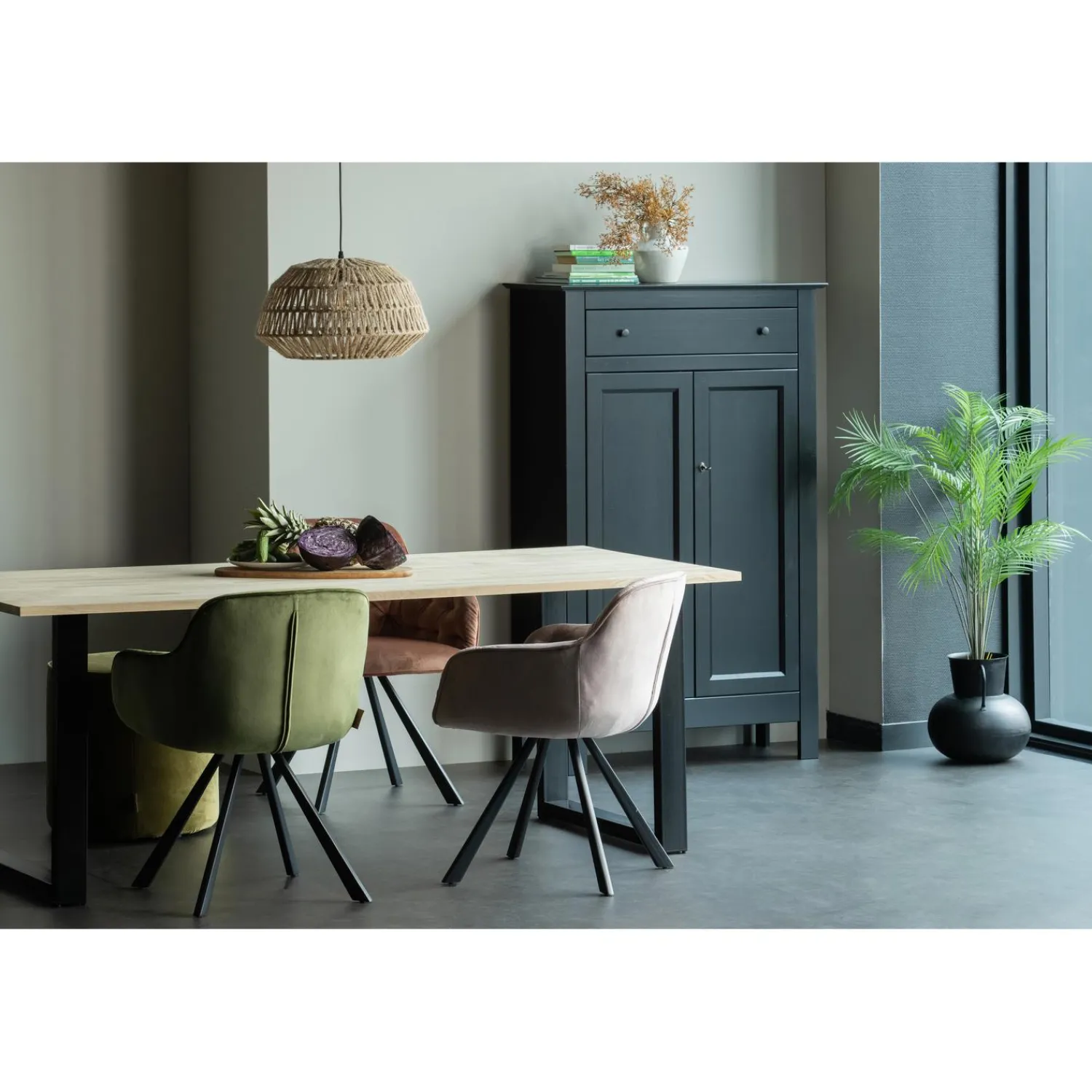 Discount WOOOD Combi-Tablo: eiken 200x90 & U-poot