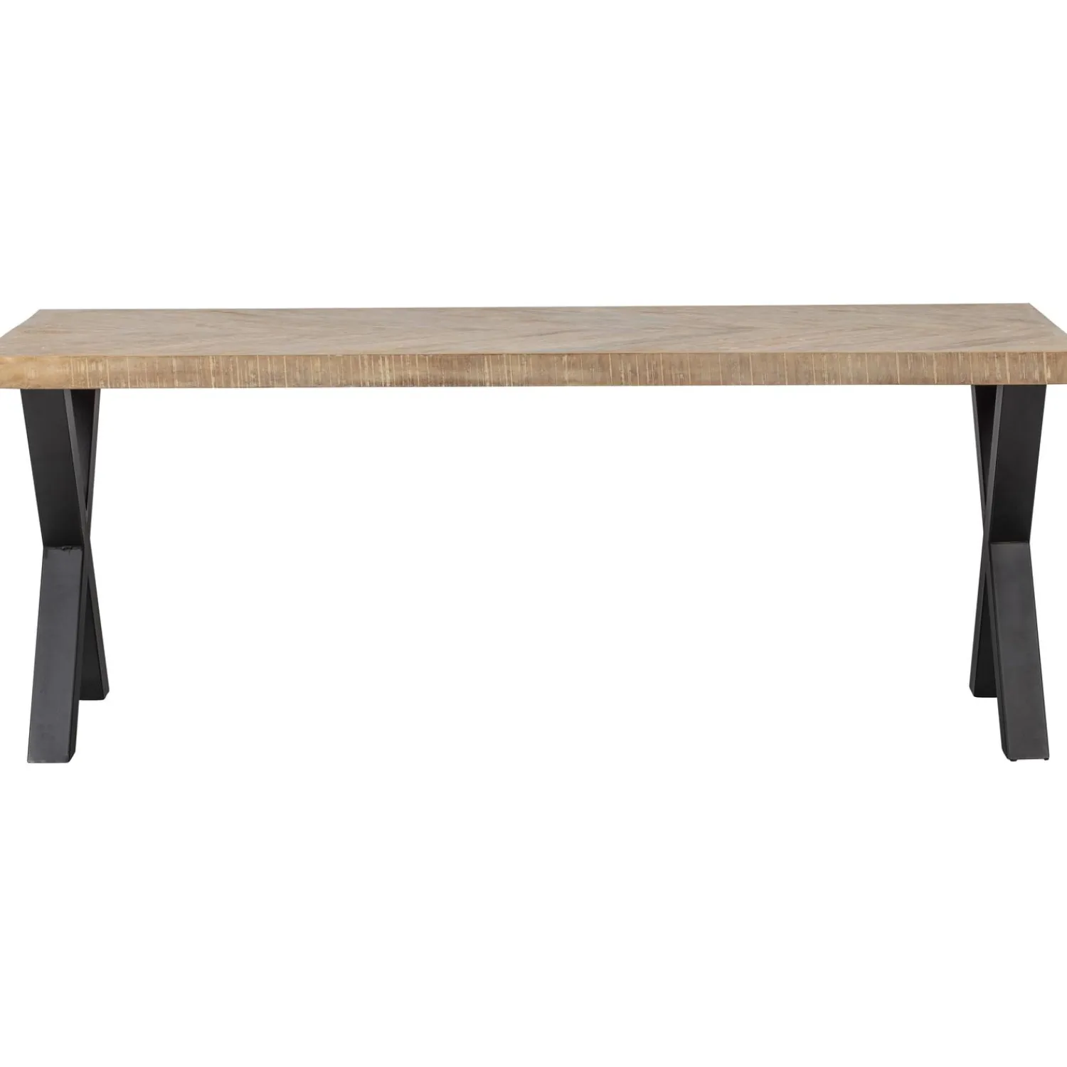 Hot WOOOD Combi-Tablo: mango visgraat 200x90 & Alkmaar poot