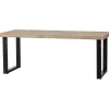 Outlet WOOOD Combi-Tablo: mango visgraat 200x90 & U-poot
