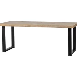 Outlet WOOOD Combi-Tablo: mango visgraat 200x90 & U-poot