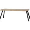 WOOOD Combi-Tablo: mango visgraat 180x90 & 2-standen poot vierk