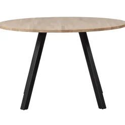 Discount WOOOD Combi-Tablo: rond eiken ø120 onbeh & 2-standen vierk