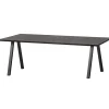 Outlet WOOOD Combi-Tablo: tafel eiken 180x90 & 2-stand blacknight