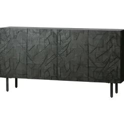 Best WOOOD Counter dressoir hout zwart
