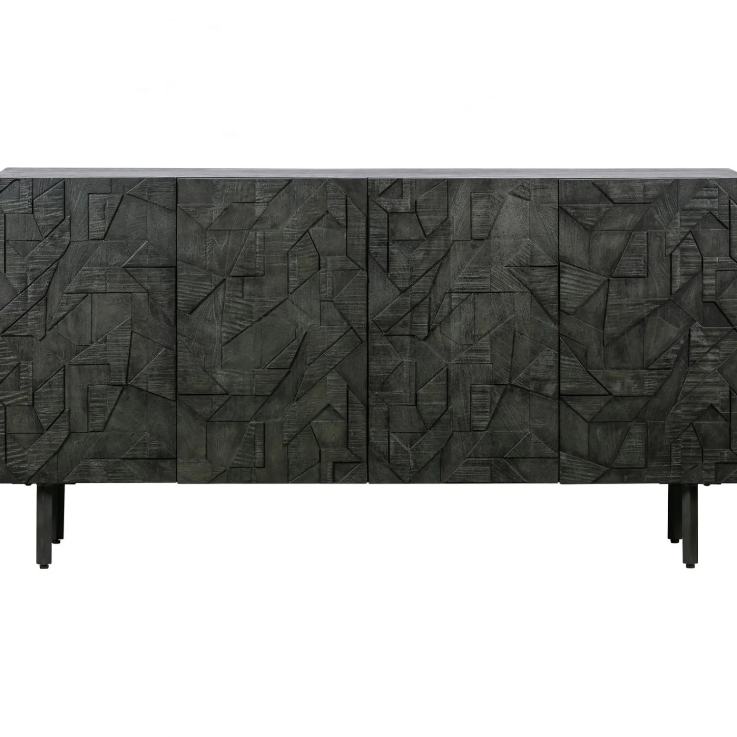 Best WOOOD Counter dressoir hout zwart