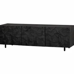 Outlet WOOOD Counter tv meubel mango zwart