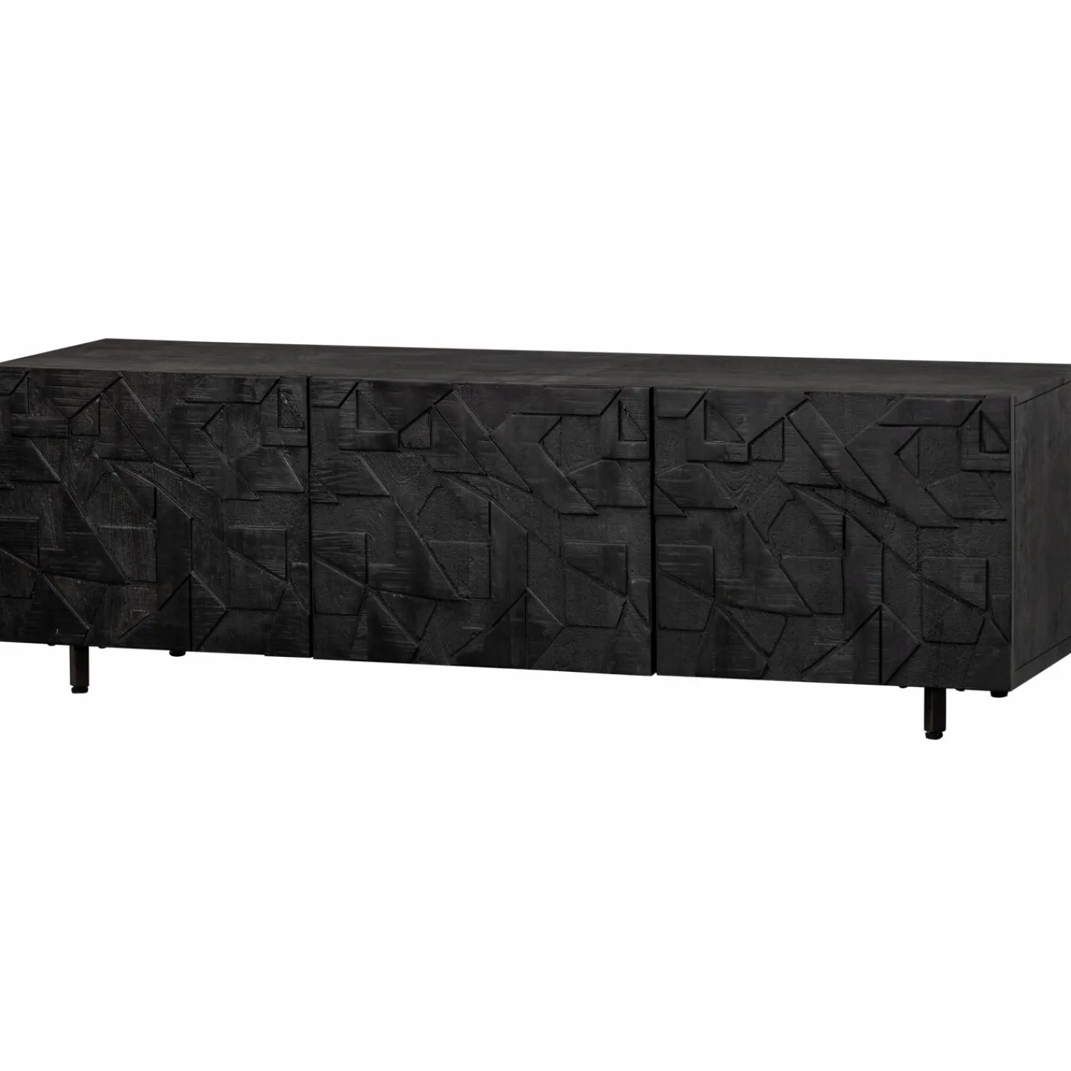 Outlet WOOOD Counter tv meubel mango zwart