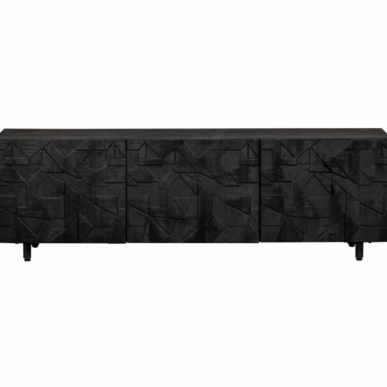 Outlet WOOOD Counter tv meubel mango zwart