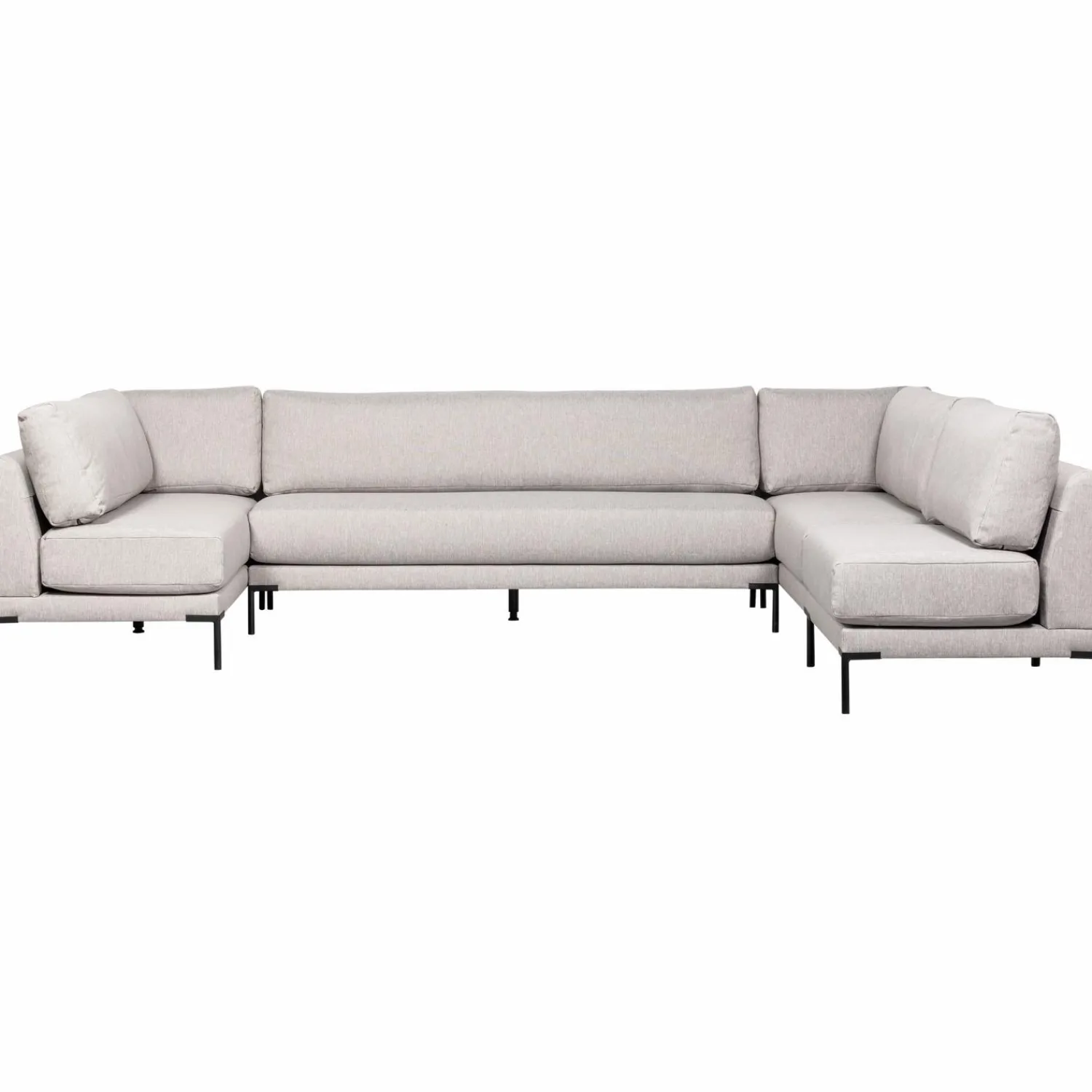Discount WOOOD Couple eetbank element 200 cm Lichtgrijs