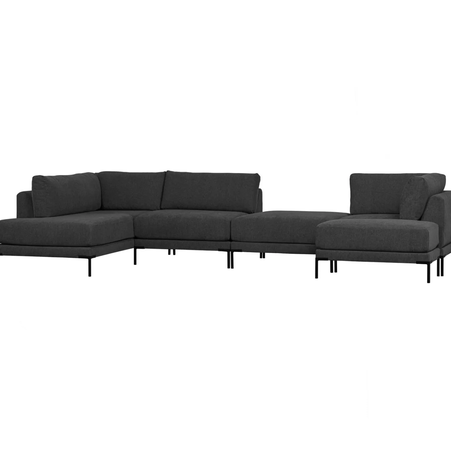 Outlet WOOOD Couple lounge element links Donkergrijs