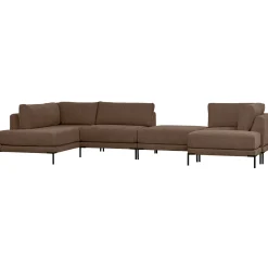 Online WOOOD Couple lounge element links chocolade bruin Chocoladebruin