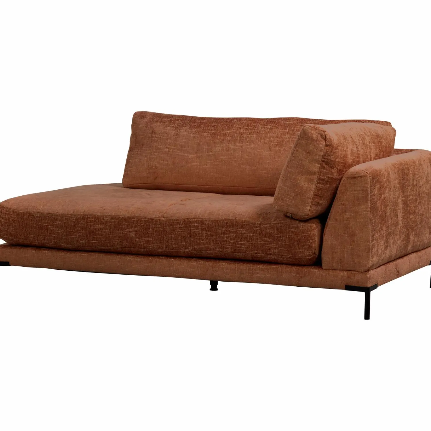 Hot WOOOD Couple lounge element rechts Roest melange