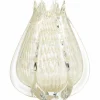 New WOOOD Crown handgevormde vaas glas 24x18 cm off white