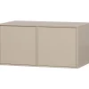 Hot WOOOD Daily Closet Double 50x100 cm grenen dakargrau