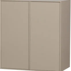 New WOOOD Daily Closet Double 110x100 cm grenen dakargrau