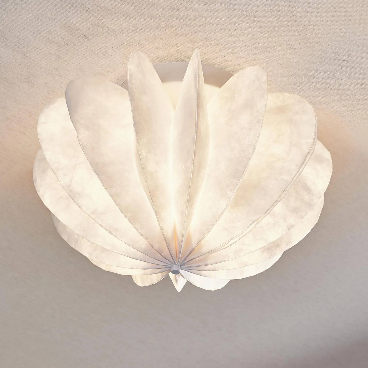 Clearance WOOOD Dalia plafond/wandlamp tyvek papier wit 28xø40 cm