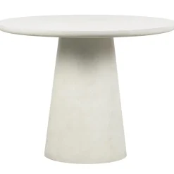 Discount WOOOD Damon eettafel betonlook wit 76xø100